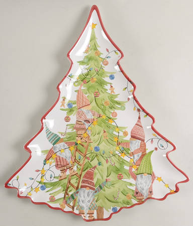 Forest Gnome Large Tree Shaped Dish