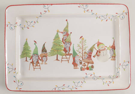 Forest Gnome 16" Rectangular Serving Platter