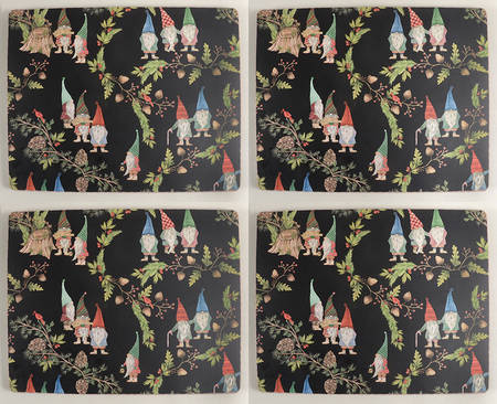 Forest Gnome Corkboard Placemat - Set of 4