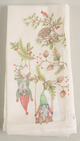 Forest Gnome Cloth Napkin - Set of 4 Motifs (NAPC1, NAPC2, NAPC3 & NAPCM4)