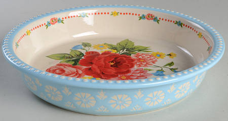 Sweet Rose 10" Pie Baking Plate