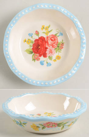 Sweet Rose Individual Pie Plate Baker