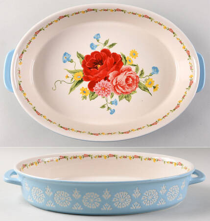 Sweet Rose 12'' Oval Baker