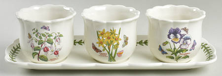 Botanic Garden Bouquet (3 Pots,1 Tray) Herb Pots & Tray