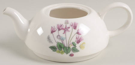 Botanic Garden Bouquet Individual Teapot with Cup Teapot No Lid