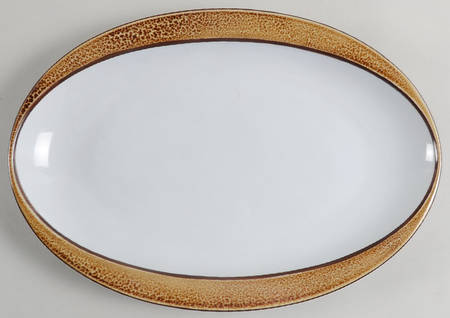 Tuareg Ballet 14" Oval Serving Platter by Porcel
