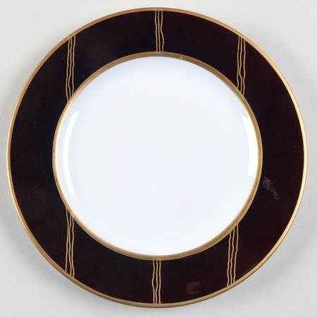 Illusions Aubergine Bread & Butter Plate by Poc a Poc