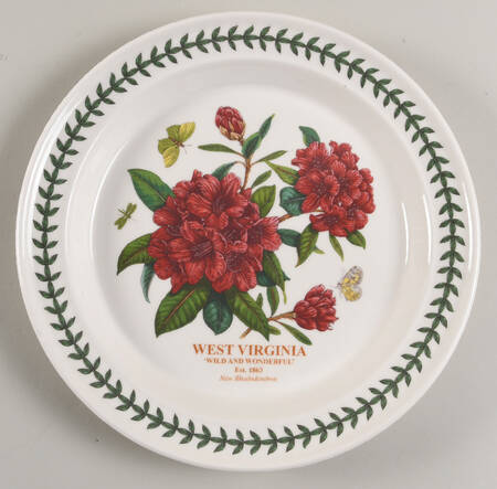 Botanic Garden-Blossoming States West Virginia Dinner Plate