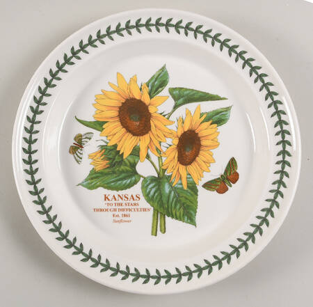 Botanic Garden-Blossoming States Kansas Dinner Plate