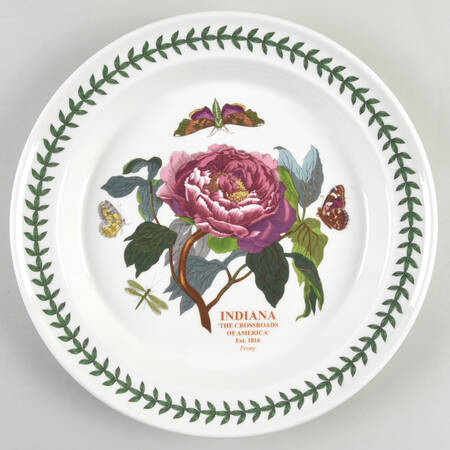 Botanic Garden-Blossoming States Indiana Dinner Plate