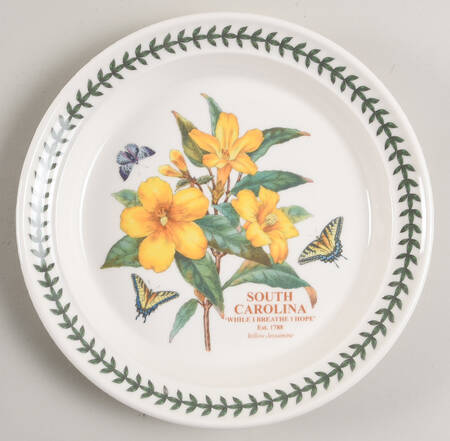 Botanic Garden-Blossoming States South Carolina Salad Plate