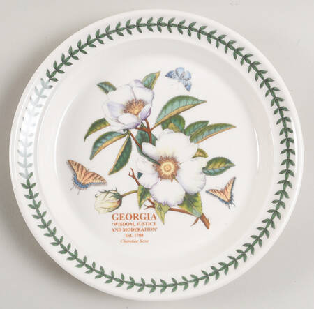 Botanic Garden-Blossoming States Georgia Salad Plate