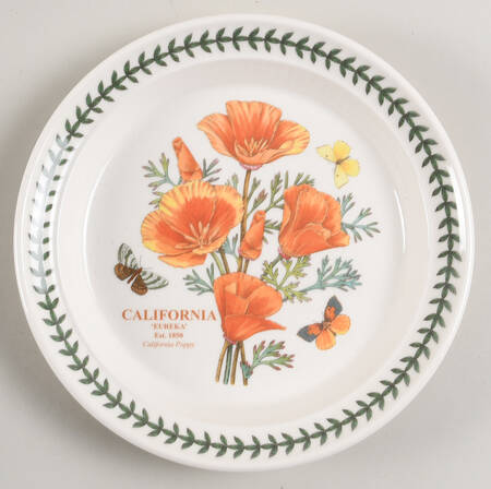 Botanic Garden-Blossoming States California Salad Plate