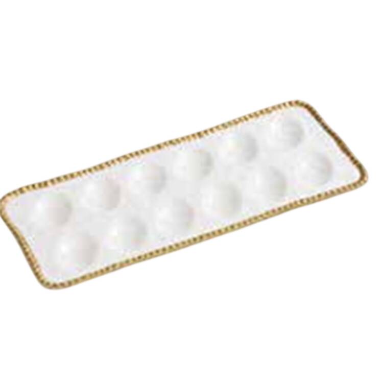 Golden Salerno Deviled Egg Plate