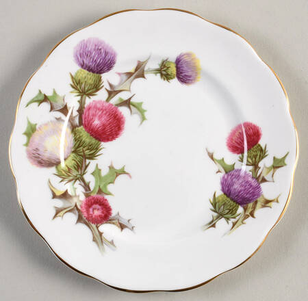 Dundee Thistle Bread & Butter Plate by Queen Anne (England)