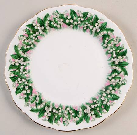 Lily of The Valley Salad Plate