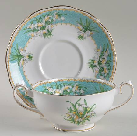 Marilyn Footed Cream Soup Bowl & Saucer Set