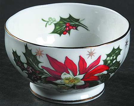 Noel (Gold Trim) Mini Open Sugar Bowl