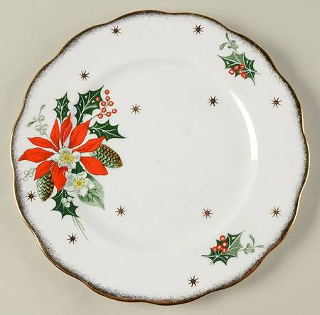 Noel (Gold Trim) Salad Plate