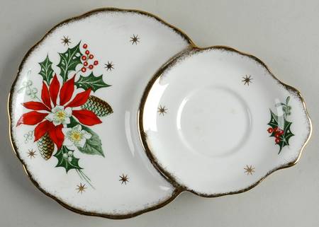 Noel (Gold Trim) Snack Plate