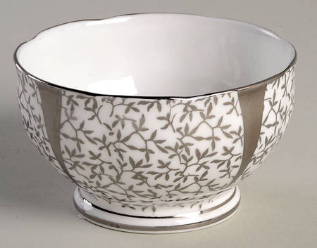 Silver Lace Open Sugar Bowl