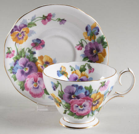 Spring Melody Footed Cup & Saucer Set