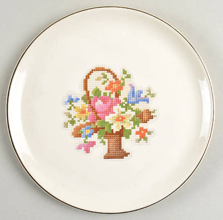 Petit Point Luncheon Plate