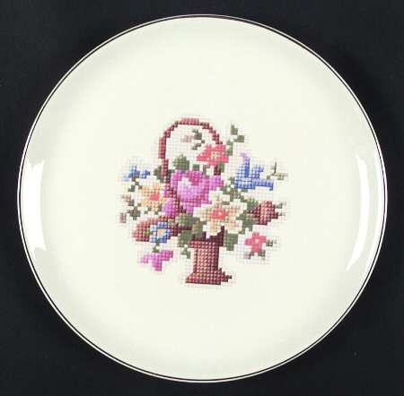 Petit Point Bread & Butter Plate