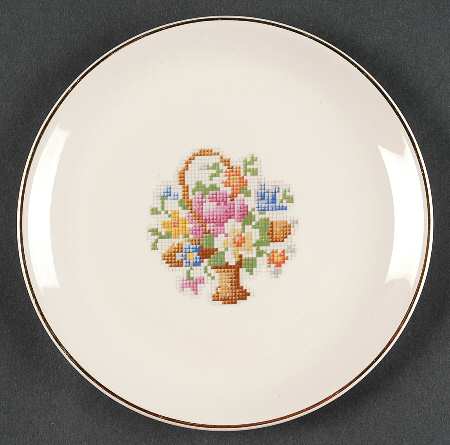 Petit Point Salad Plate