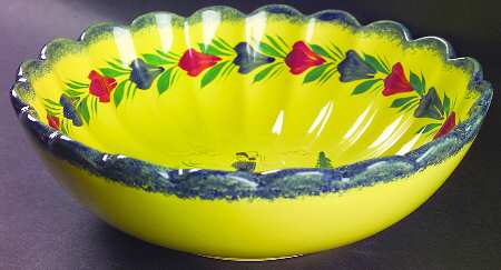 Soleil Yellow (Round) 10" Round Vegetable Bowl