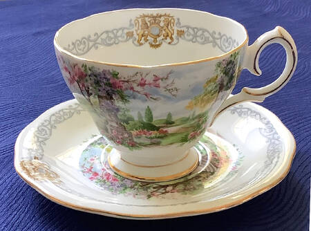 Royal Kew Gardens Footed Cup & Saucer Set