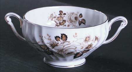 Terra Nova Footed Cream Soup Bowl
