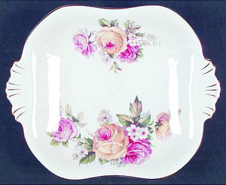 Manor Roses Small Square Sweet Meat Dish