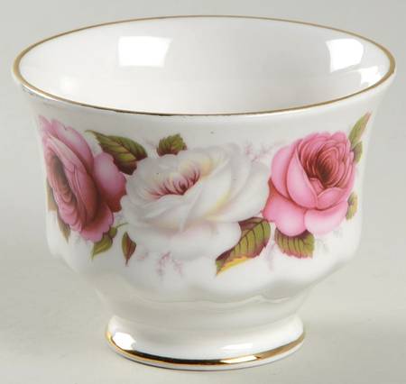 Princess Roses Mini Open Sugar Bowl by Queen Anne (England)
