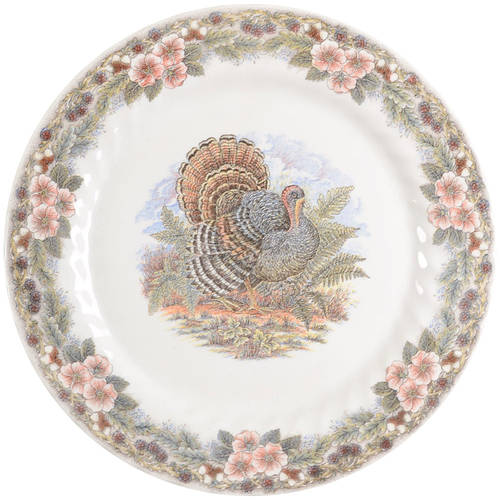 Thanksgiving Multicolor 12" Chop Plate (Round Platter)