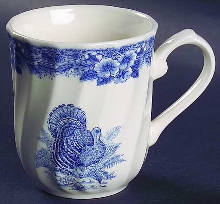 Thanksgiving Blue Mug