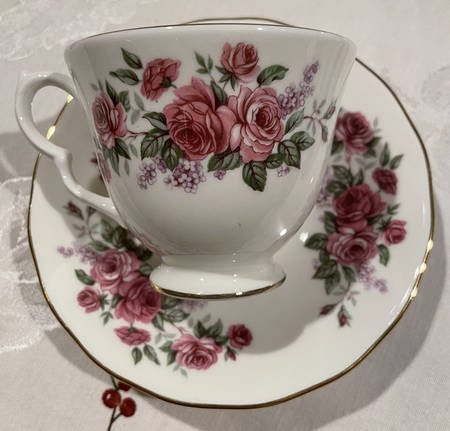 8544 Footed Cup & Saucer Set