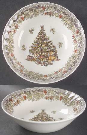 Seasons Greetings Multicolored Coupe Cereal Bowl