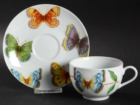 Butterfly Flat Cup & Saucer Set