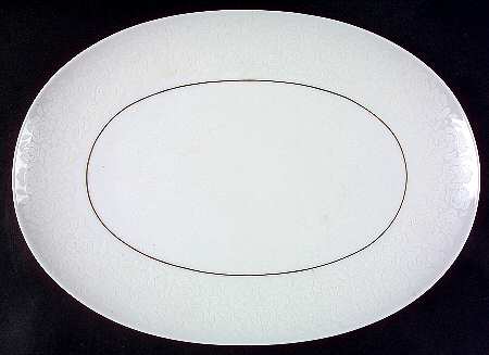 Alencon 15" Oval Serving Platter