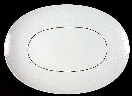 Alencon 13" Oval Serving Platter