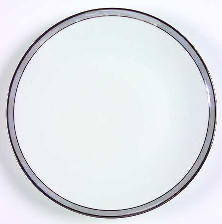 Gala Grey (Platinum Trim) Luncheon Plate