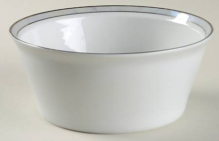 Gala Grey (Platinum Trim) 6" Round Vegetable Bowl
