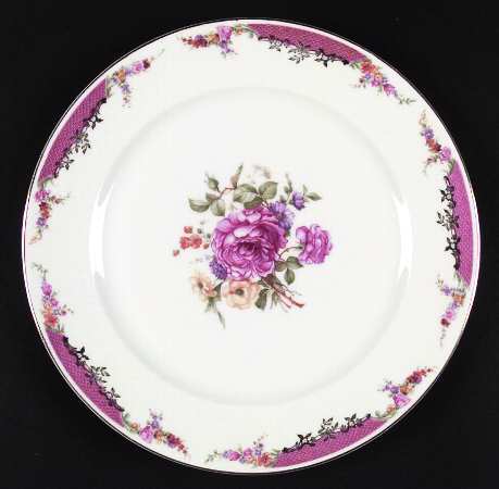 King's Rose (White Background, 1-8" Trim) by Rosenthal - Continental