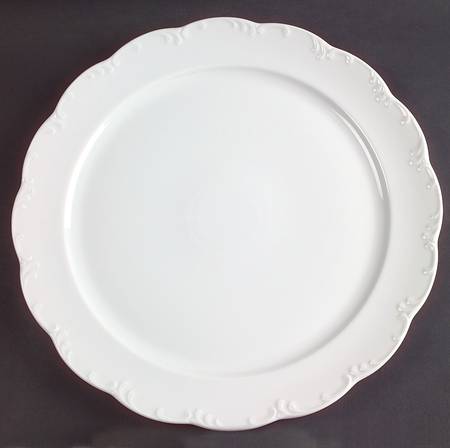 Monbijou (All White) Service Plate (Charger)
