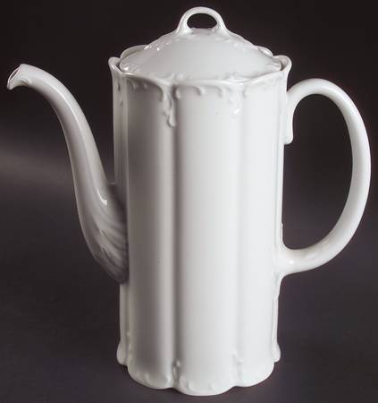 Monbijou (All White) Coffee Pot & Lid