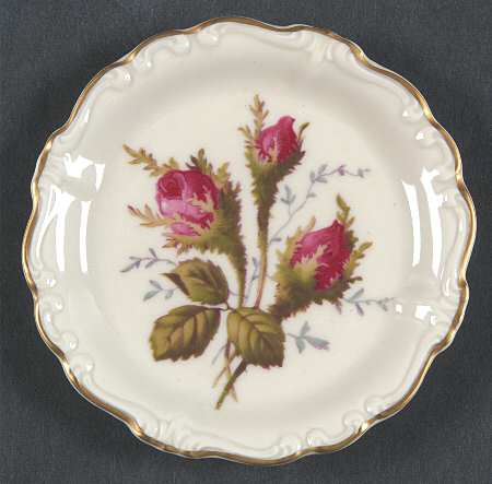 Moss Rose (Pompadour, Ivory Body, Off Center) Coaster