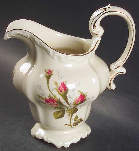 Moss Rose (Pompadour, Ivory Body, Off Center) Creamer