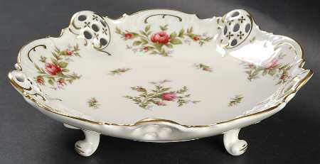 Moss Rose (Pompadour, Ivory Body, Off Center) Pierced 3 Toed Bon Bon