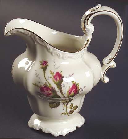 Moss Rose (Pompadour, Ivory Body, Off Center) Mini Creamer